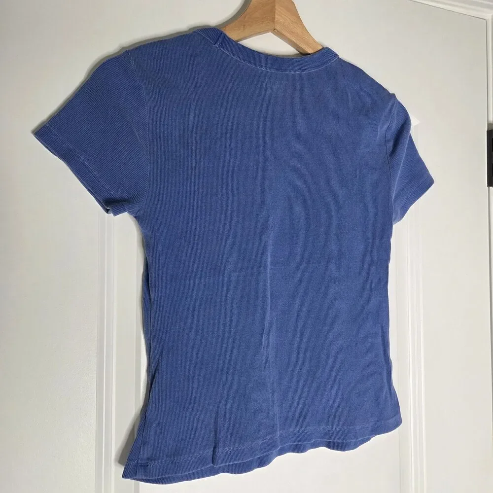 Size Small Old Navy Ribbed Blue T-Shirt